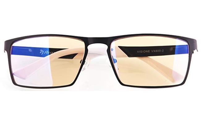 Arozzi Visione VX-800 Computer Glasses Protects Your Eyes From Blue Light From Your Monitor & Helps Reduce Eye Soreness - Black